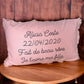 Coussin personnalisé rose