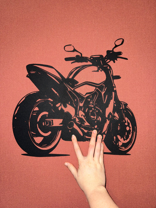 Support metal moto