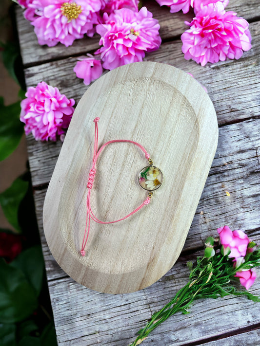 Bracelet fleurs séchées