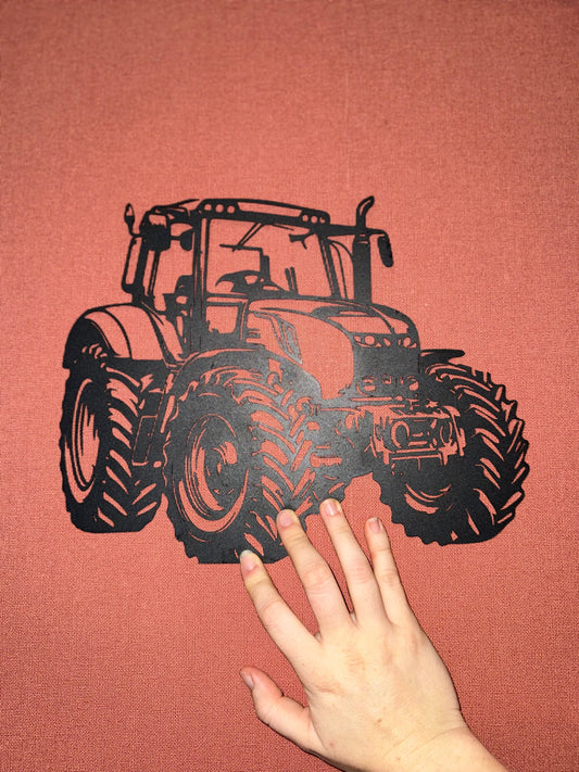 Support metal tracteur