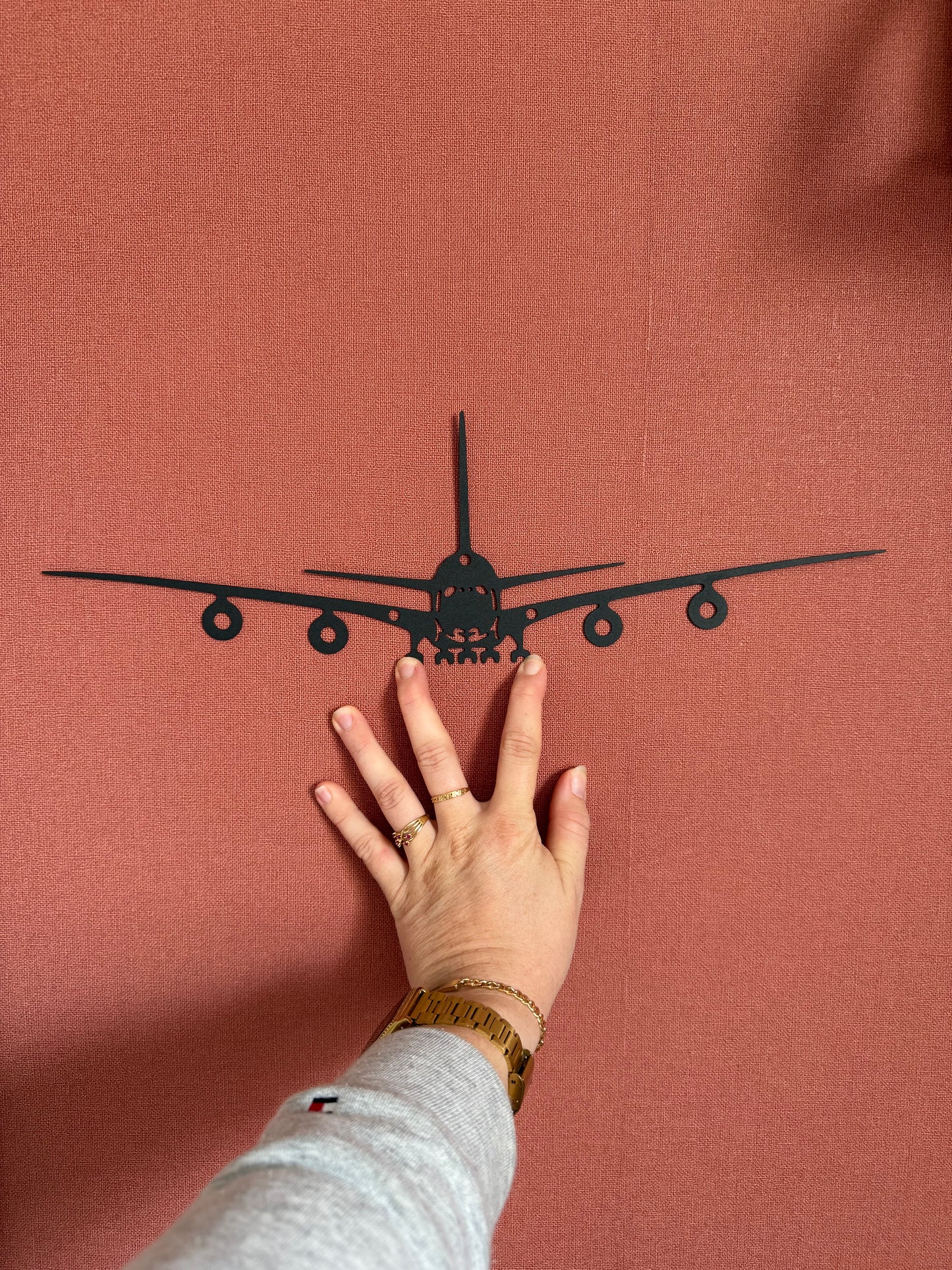 Support metal avion