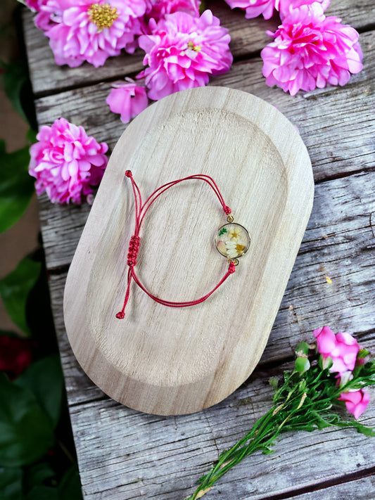 Bracelet fleurs séchées