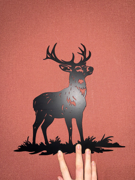 Décoration mural en métal cerf