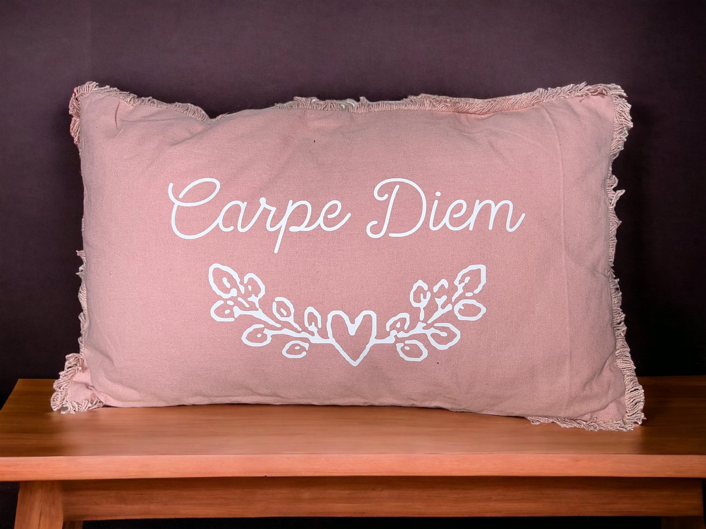 Coussin personnalisé rose