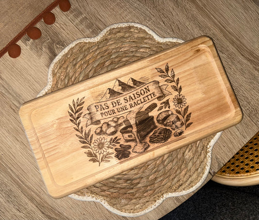 Planche apéro / planche à découper raclette gravée, idée cadeau papy, mamie, marraine, papa, mariage