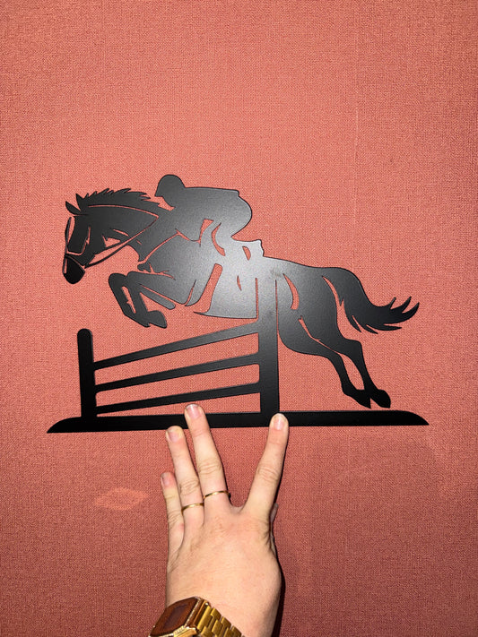 Décoration mural en métal cheval