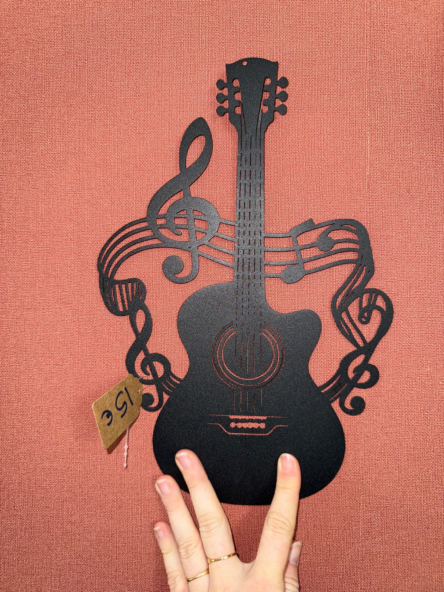 Décoration mural en métal musique guitare