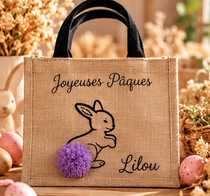 Sac en jute Pâques– La petite récolte