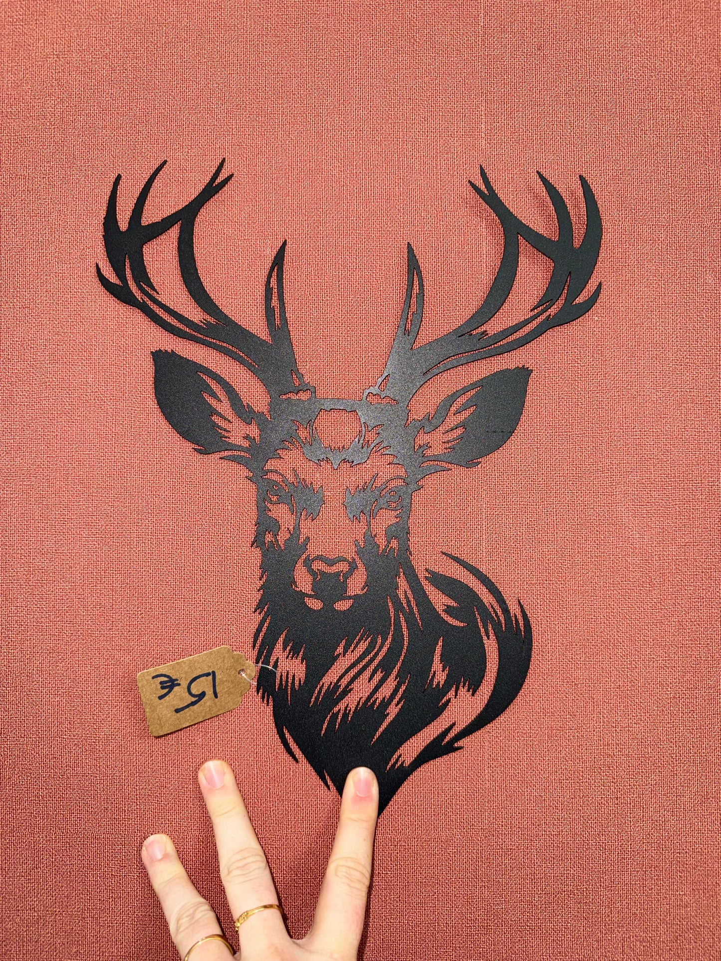Support métal cerf