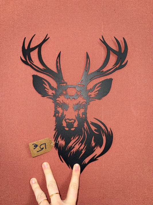 Support métal cerf