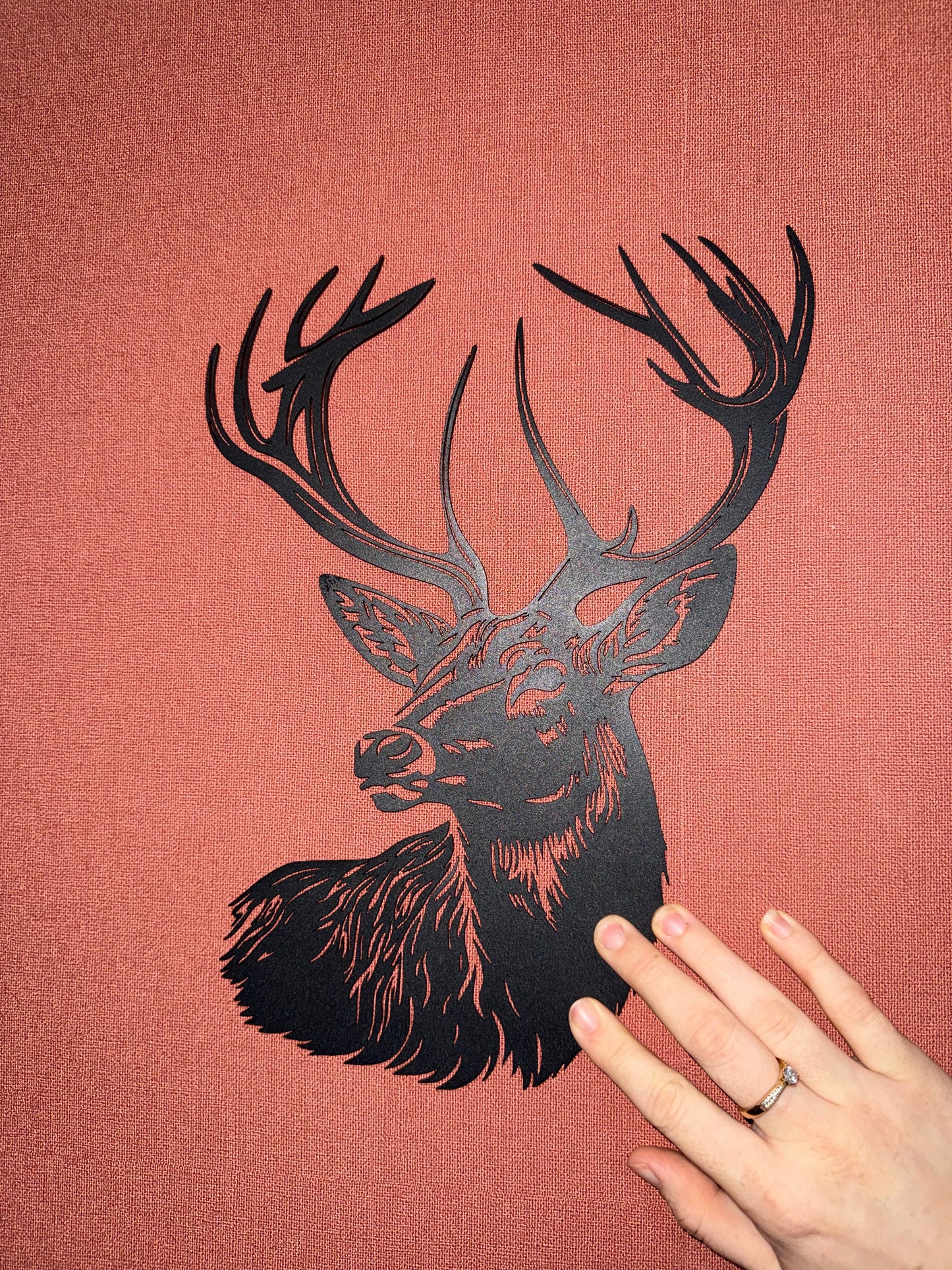 Décoration mural en métal cerf