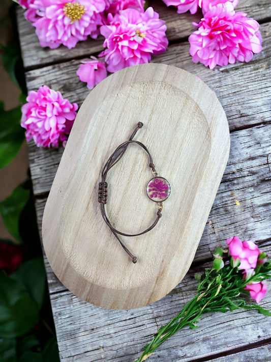Bracelet fleurs séchées