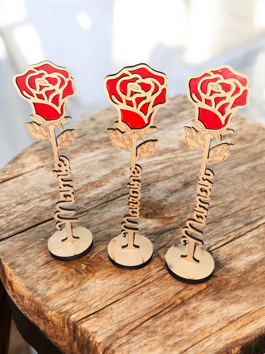 Rose en bois 🌹