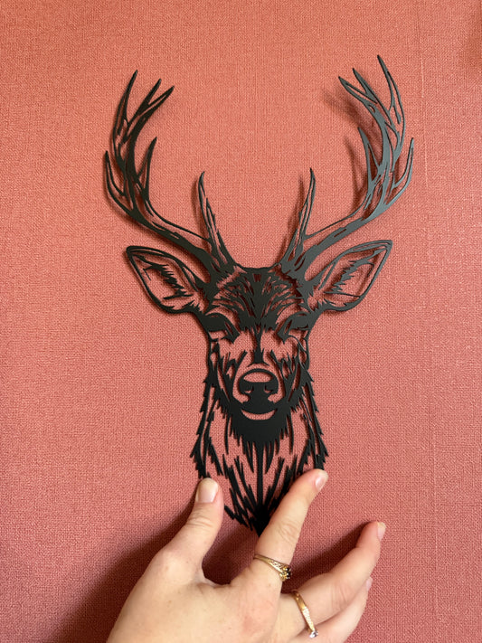 Support métal cerf