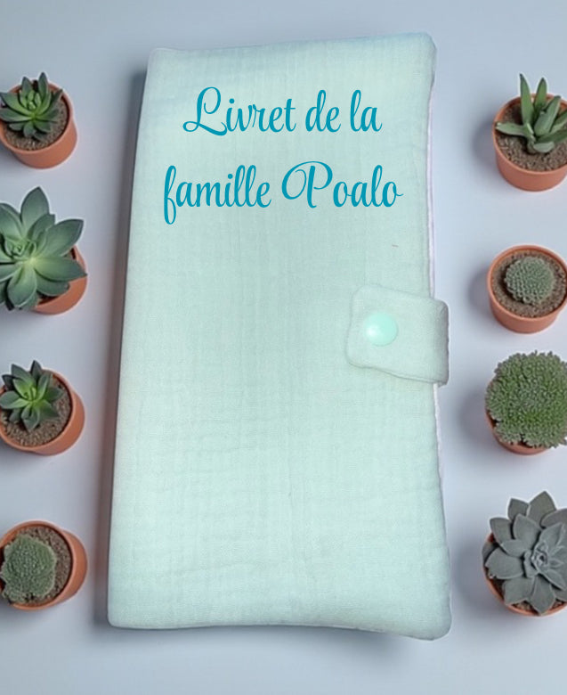 Protège livret de famille personnalisé