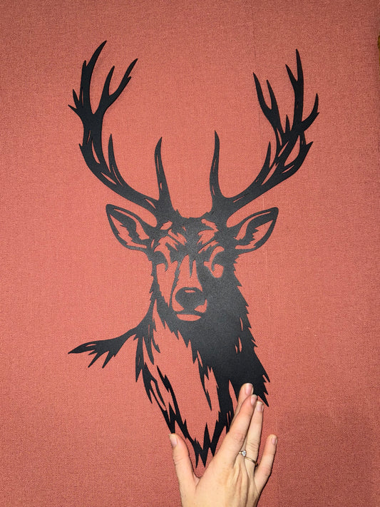 Support métal cerf