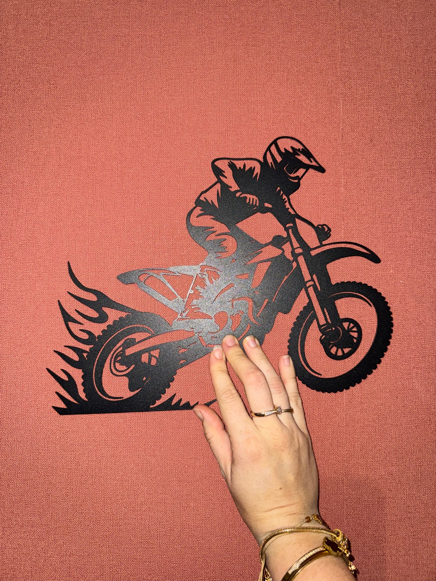 Support metal moto cross