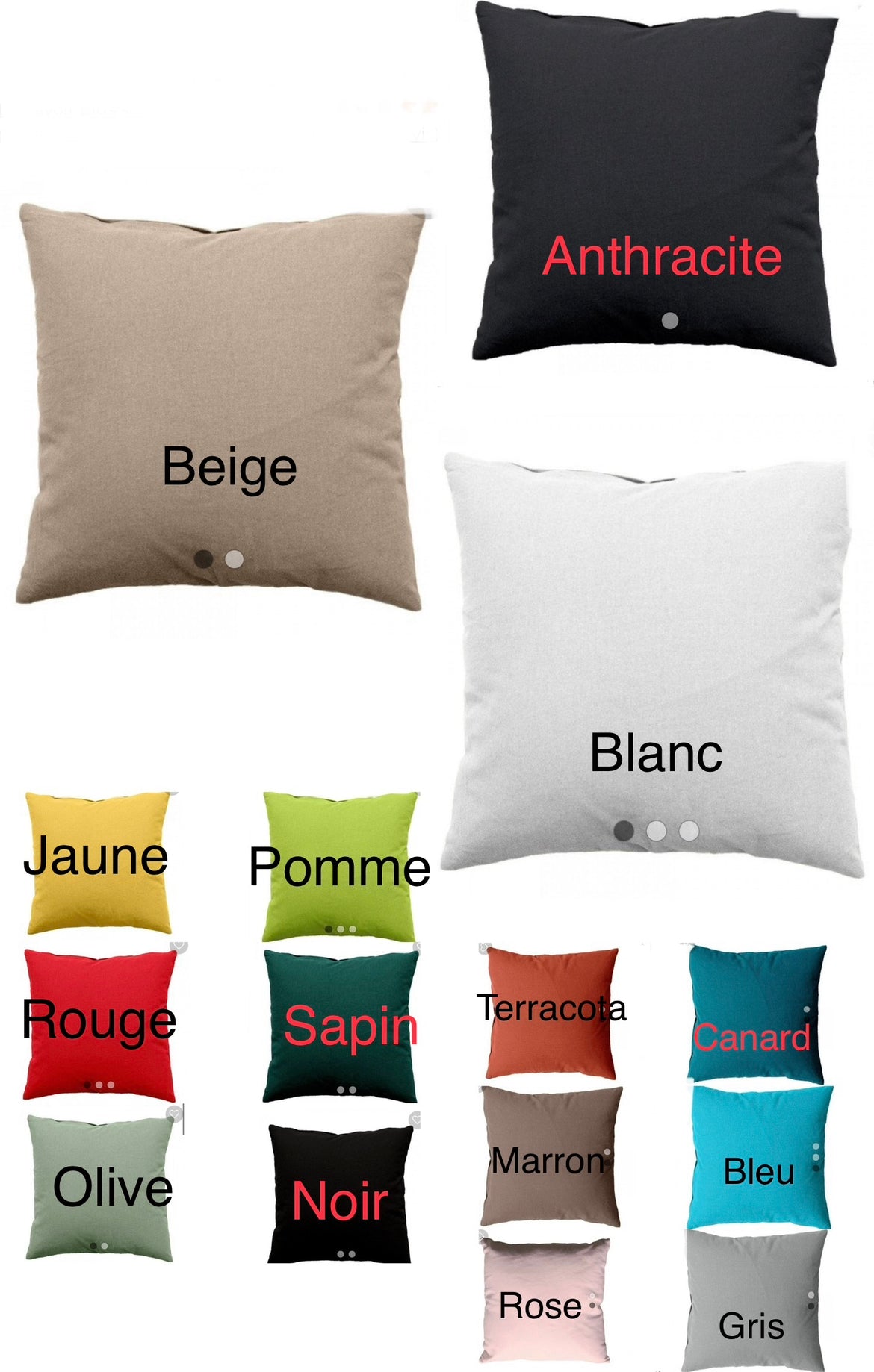 Coussin personnalisé blanc 40 x 40