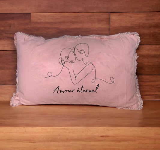 Coussin couple personnalisé