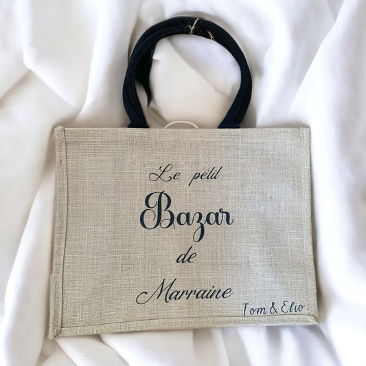 Sac en toile de jute marraine