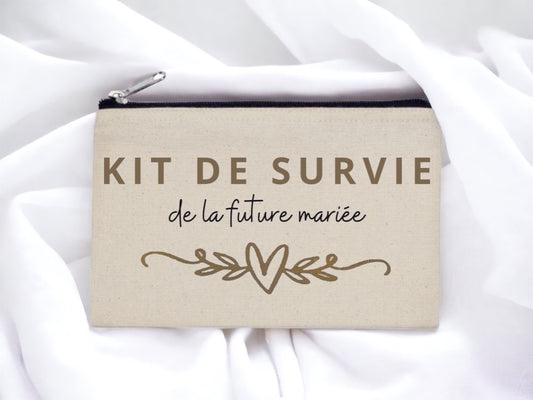 Trousse/pochette, kit de la mariées, témoins