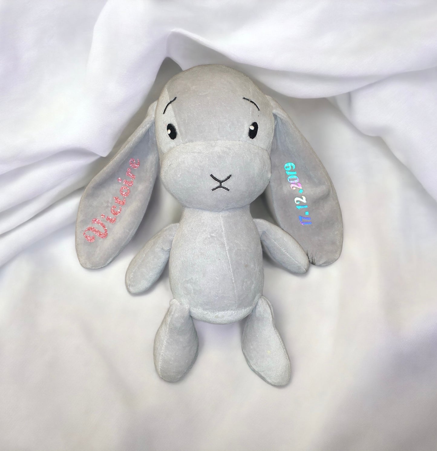 Peluche / Doudou lapin personnalisé