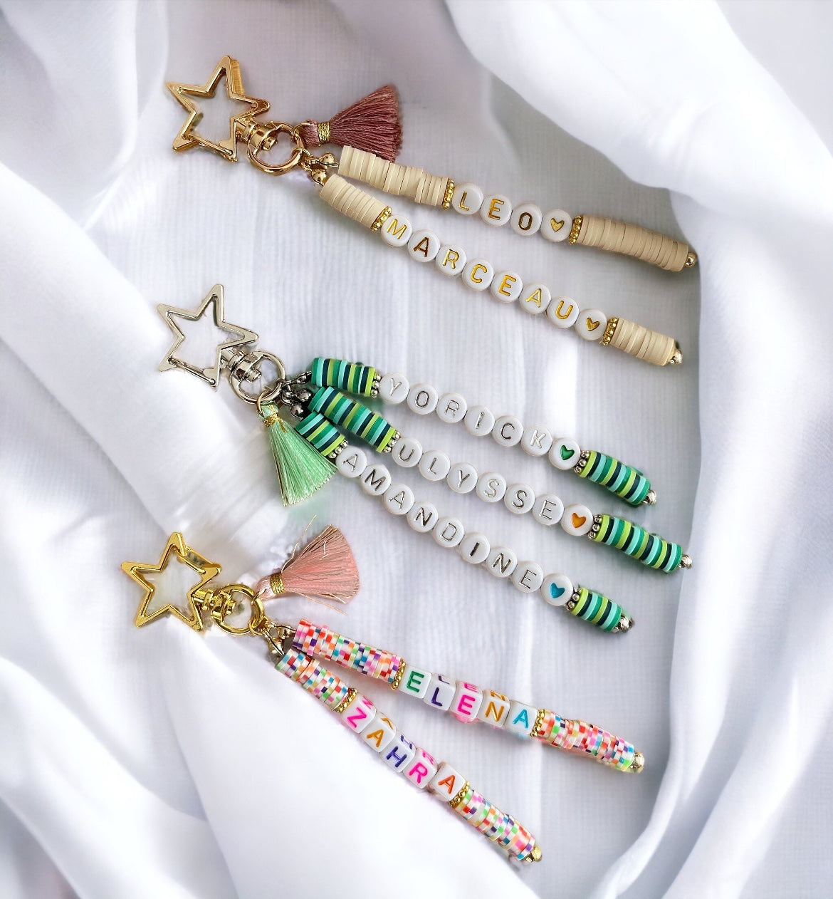 SUNNYCLUE 20 Pièces Barres Porte-Clés Perles Métal Blanc – Kit DIY Pour Bijoux, Porte-Clés & Décorations