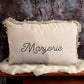 Coussin personnalisé beige