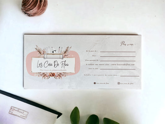 Carte cadeau envoyée par e-mail 🎁💝