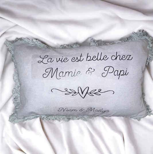 Coussin mamie / papy
